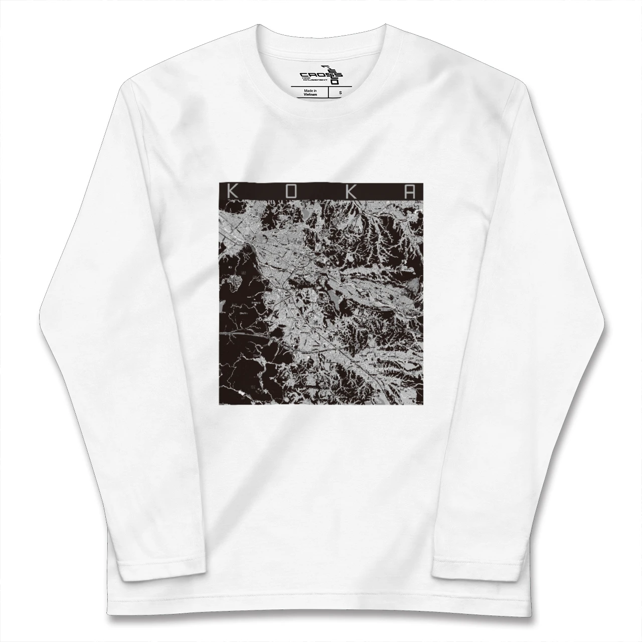 【甲賀(滋賀県)】地図柄ロングスリーブTシャツ