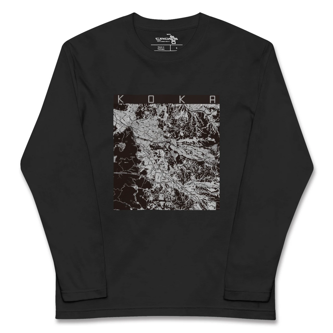 【甲賀(滋賀県)】地図柄ロングスリーブTシャツ