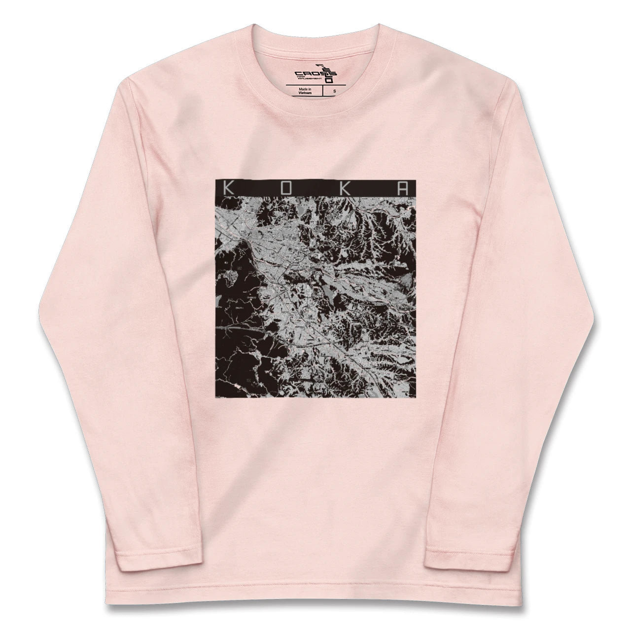【甲賀(滋賀県)】地図柄ロングスリーブTシャツ