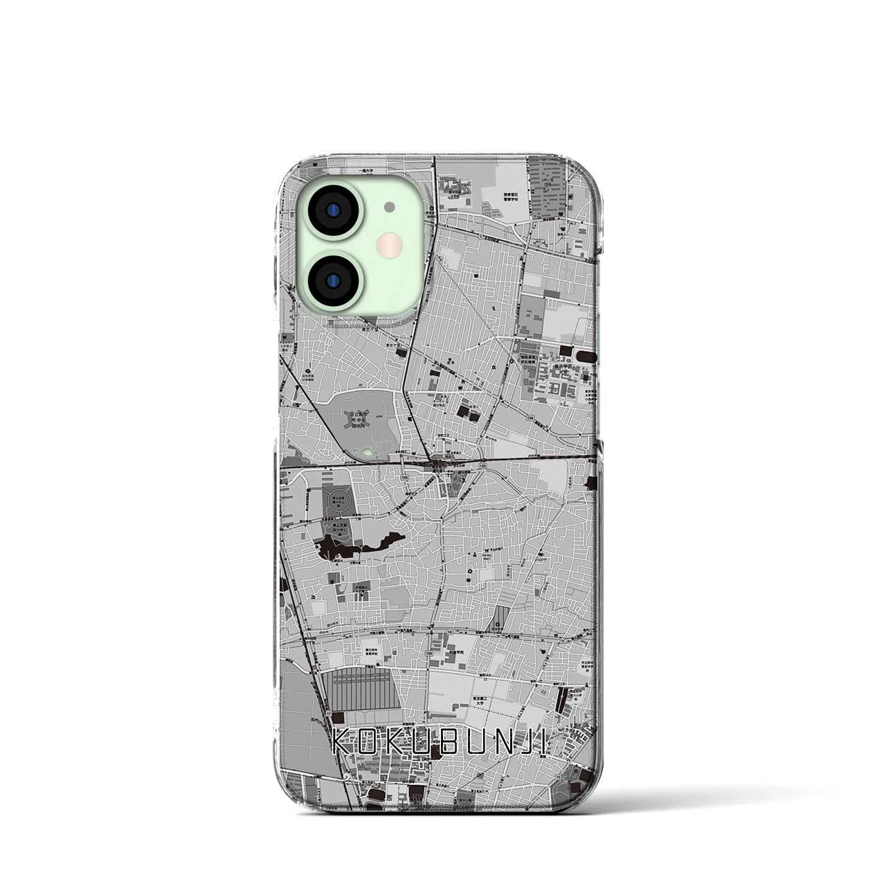 【国分寺(東京都)】地図柄iPhoneケース(クリアタイプ)