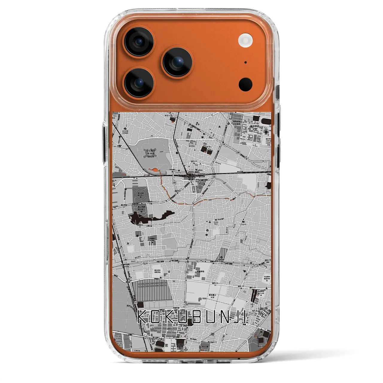 【国分寺(東京都)】地図柄iPhoneケース(MagSafeタイプ)