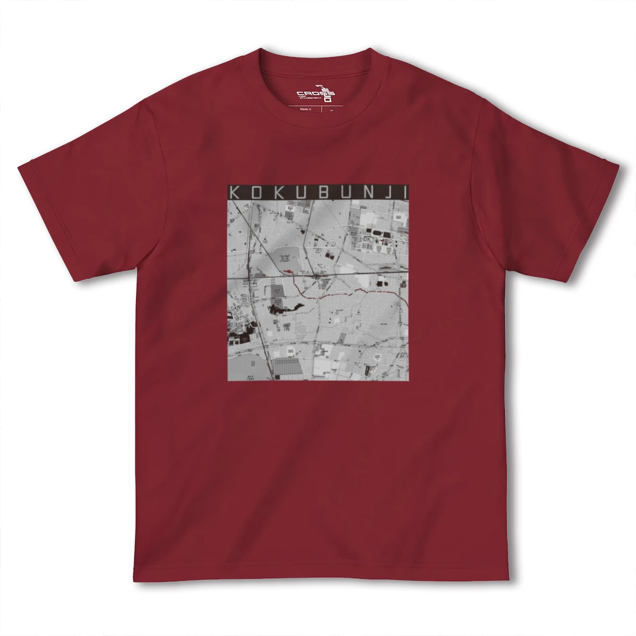 【国分寺(東京都)】地図柄ヘビーウェイトTシャツ