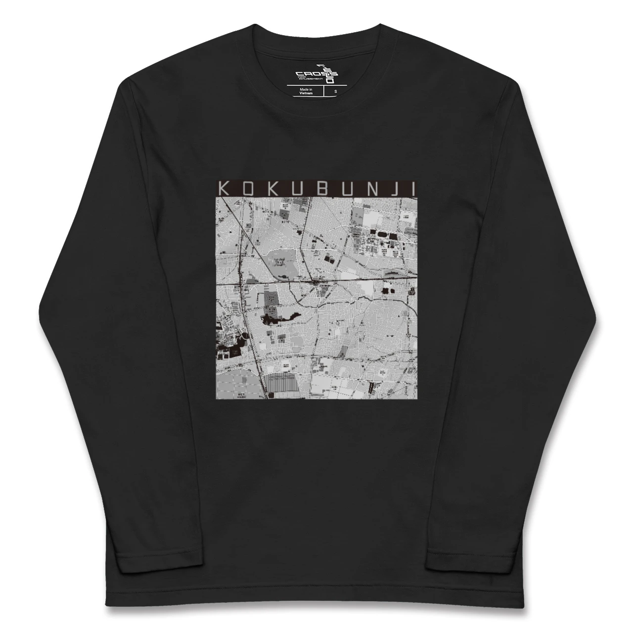 【国分寺(東京都)】地図柄ロングスリーブTシャツ