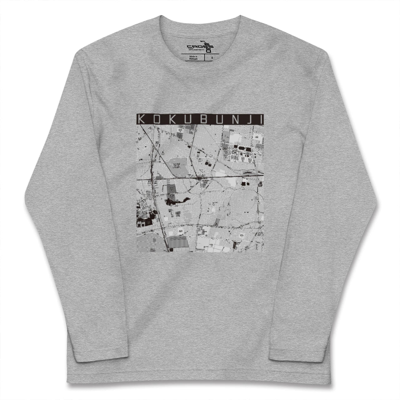 【国分寺(東京都)】地図柄ロングスリーブTシャツ