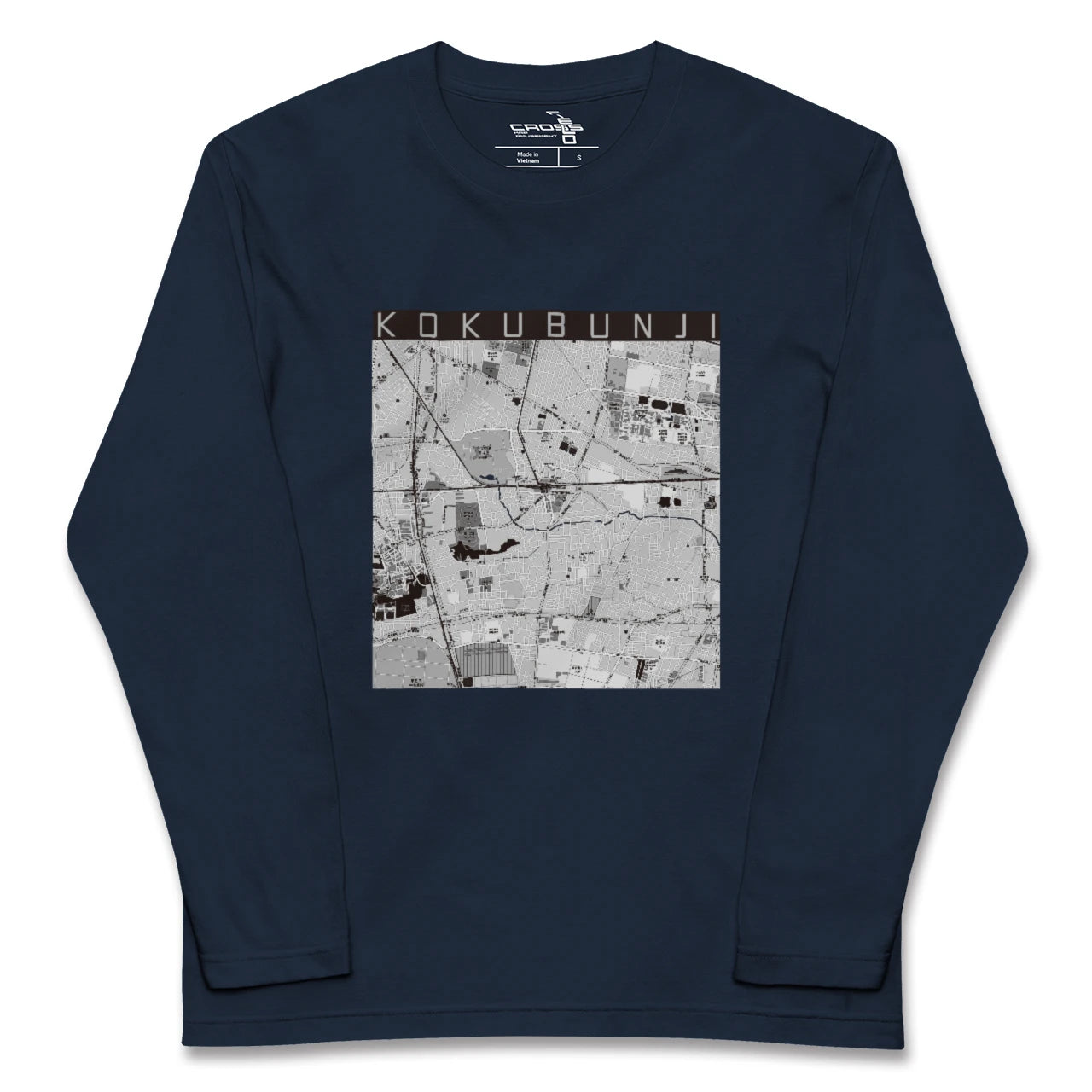 【国分寺(東京都)】地図柄ロングスリーブTシャツ