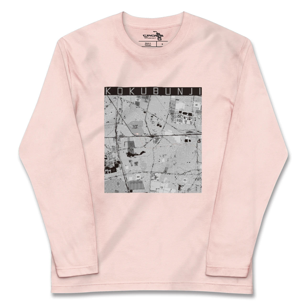 【国分寺(東京都)】地図柄ロングスリーブTシャツ