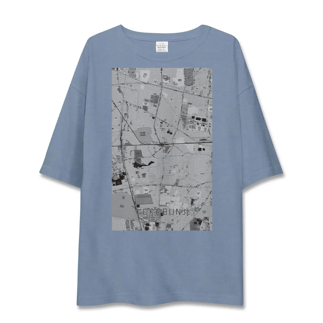 【国分寺(東京都)】地図柄ビッグシルエットTシャツ