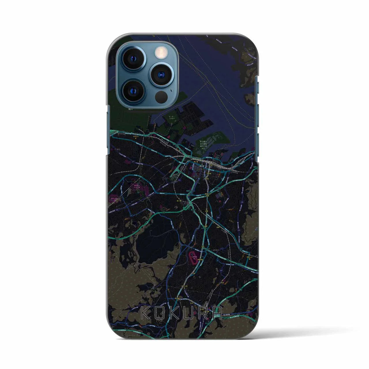 【小倉(福岡県)】地図柄iPhoneケース(バックカバータイプ)