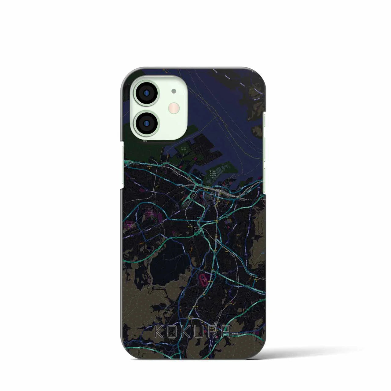 【小倉(福岡県)】地図柄iPhoneケース(バックカバータイプ)