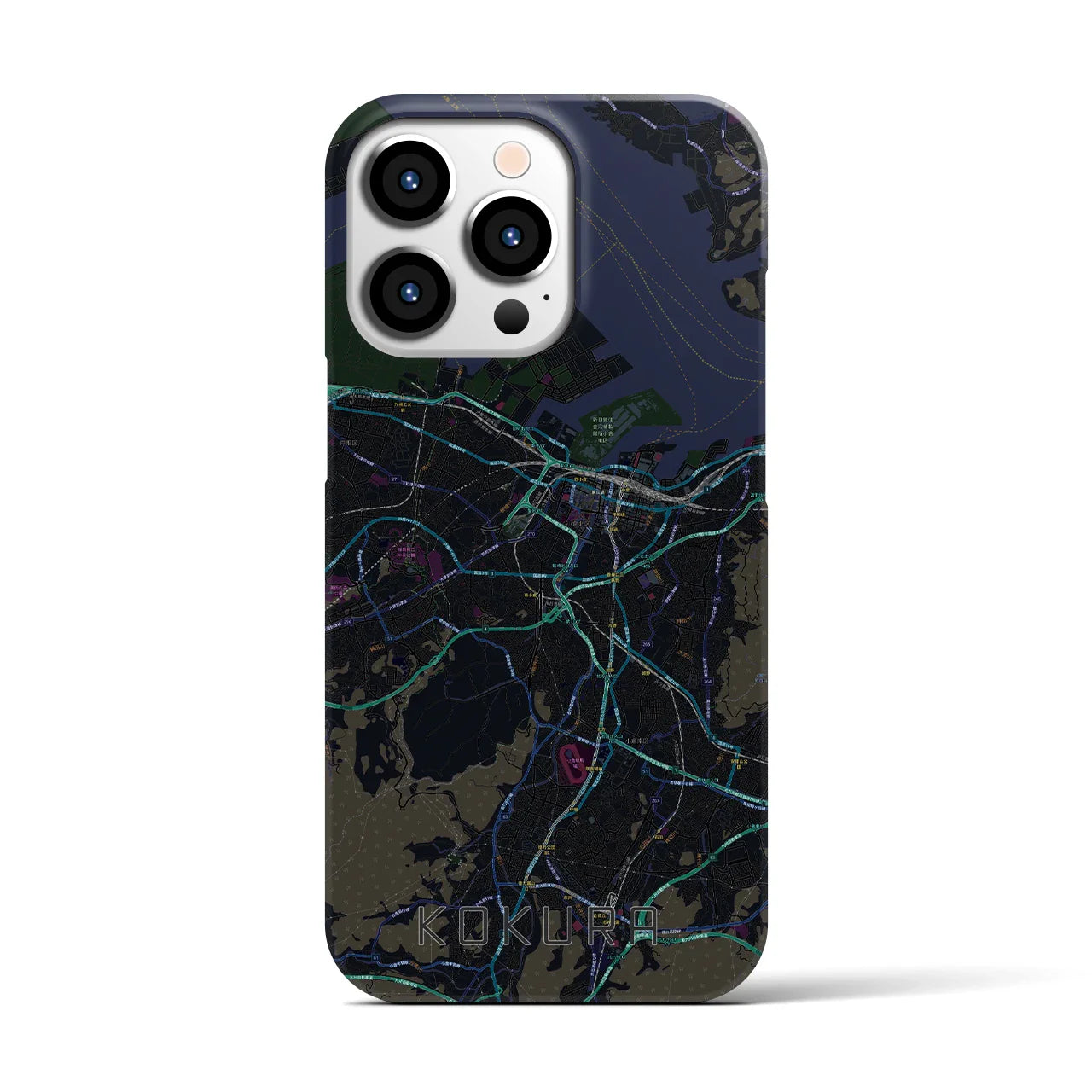 【小倉(福岡県)】地図柄iPhoneケース(バックカバータイプ)