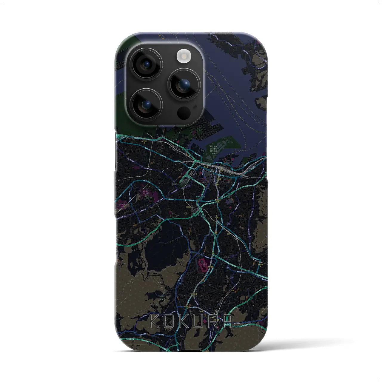 【小倉(福岡県)】地図柄iPhoneケース(バックカバータイプ)