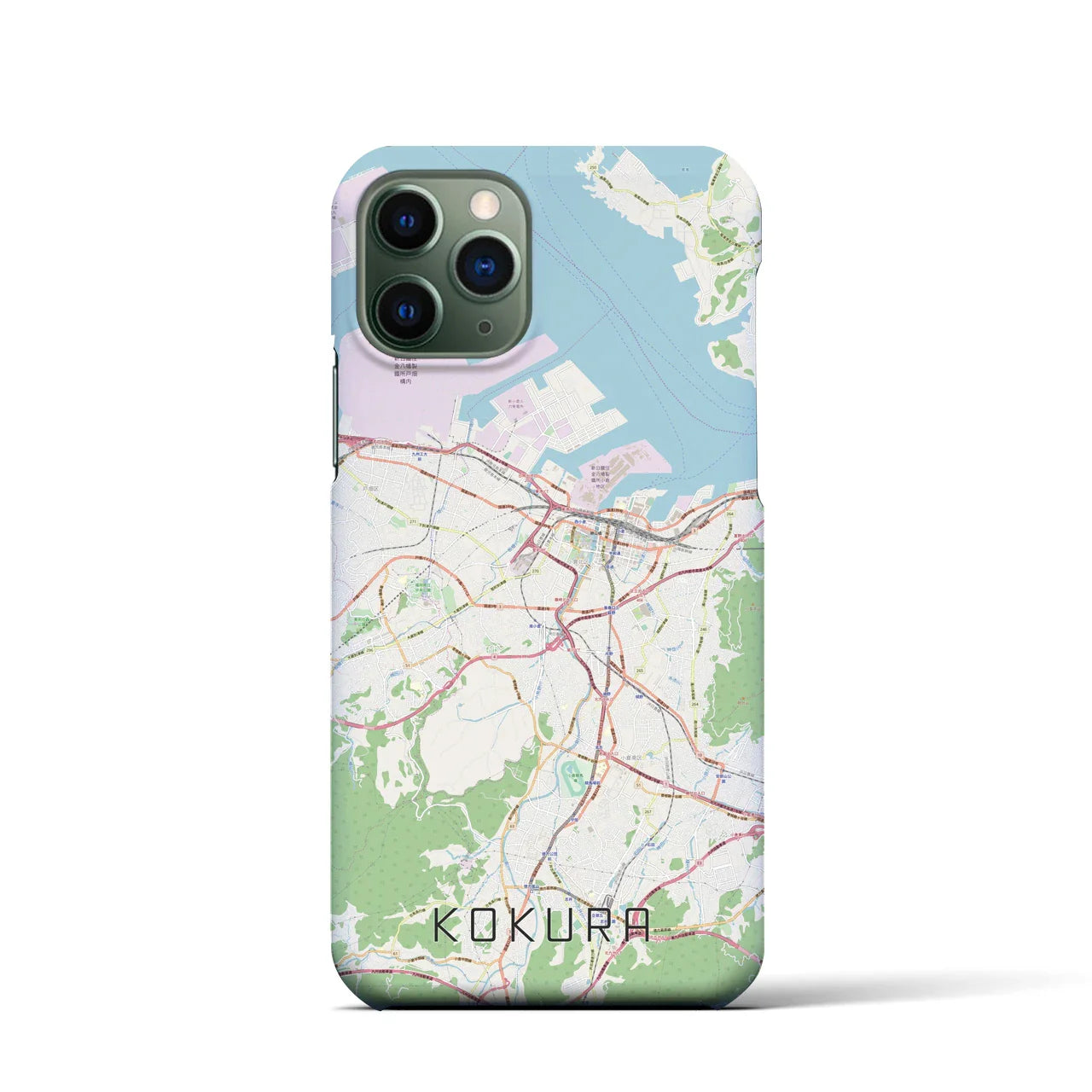 【小倉(福岡県)】地図柄iPhoneケース(バックカバータイプ)