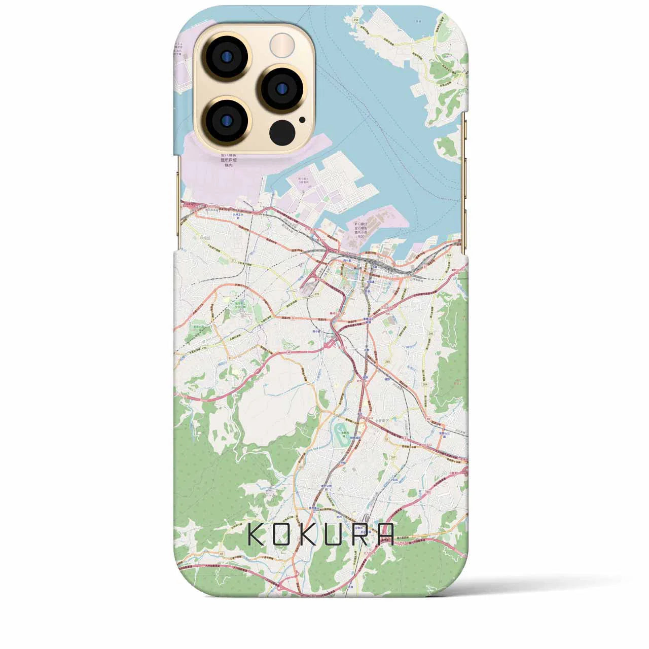 【小倉(福岡県)】地図柄iPhoneケース(バックカバータイプ)