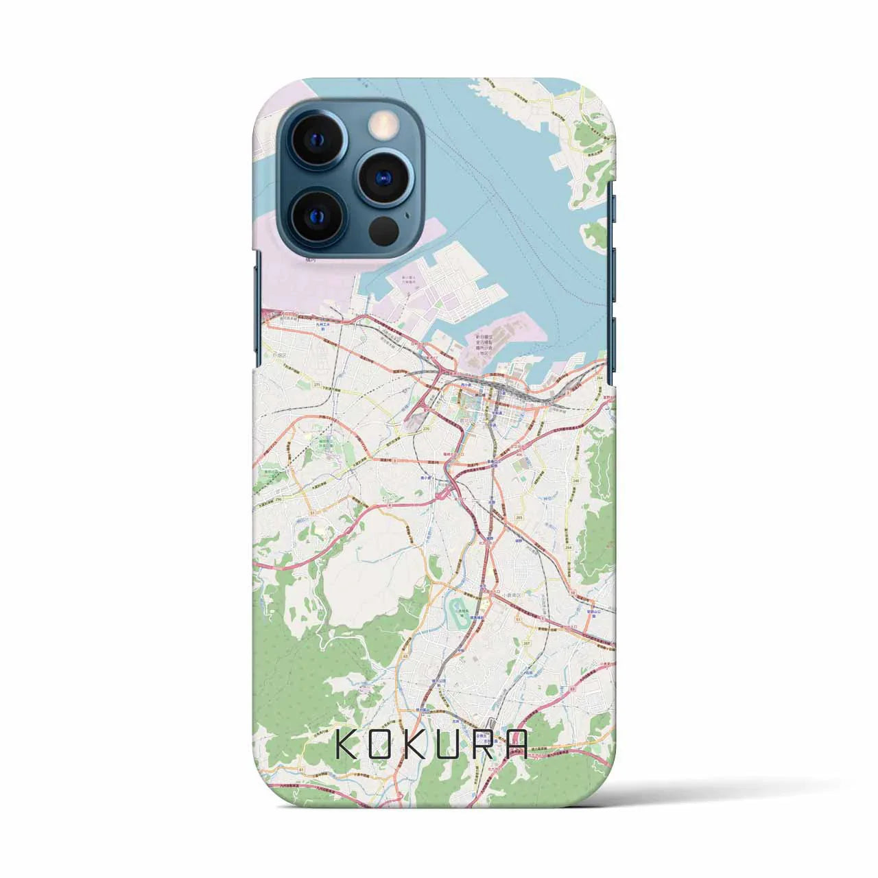 【小倉(福岡県)】地図柄iPhoneケース(バックカバータイプ)