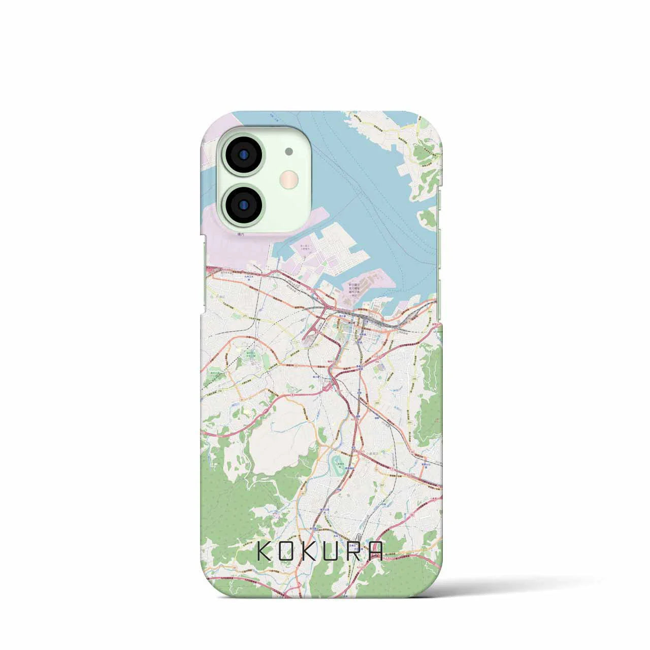 【小倉(福岡県)】地図柄iPhoneケース(バックカバータイプ)