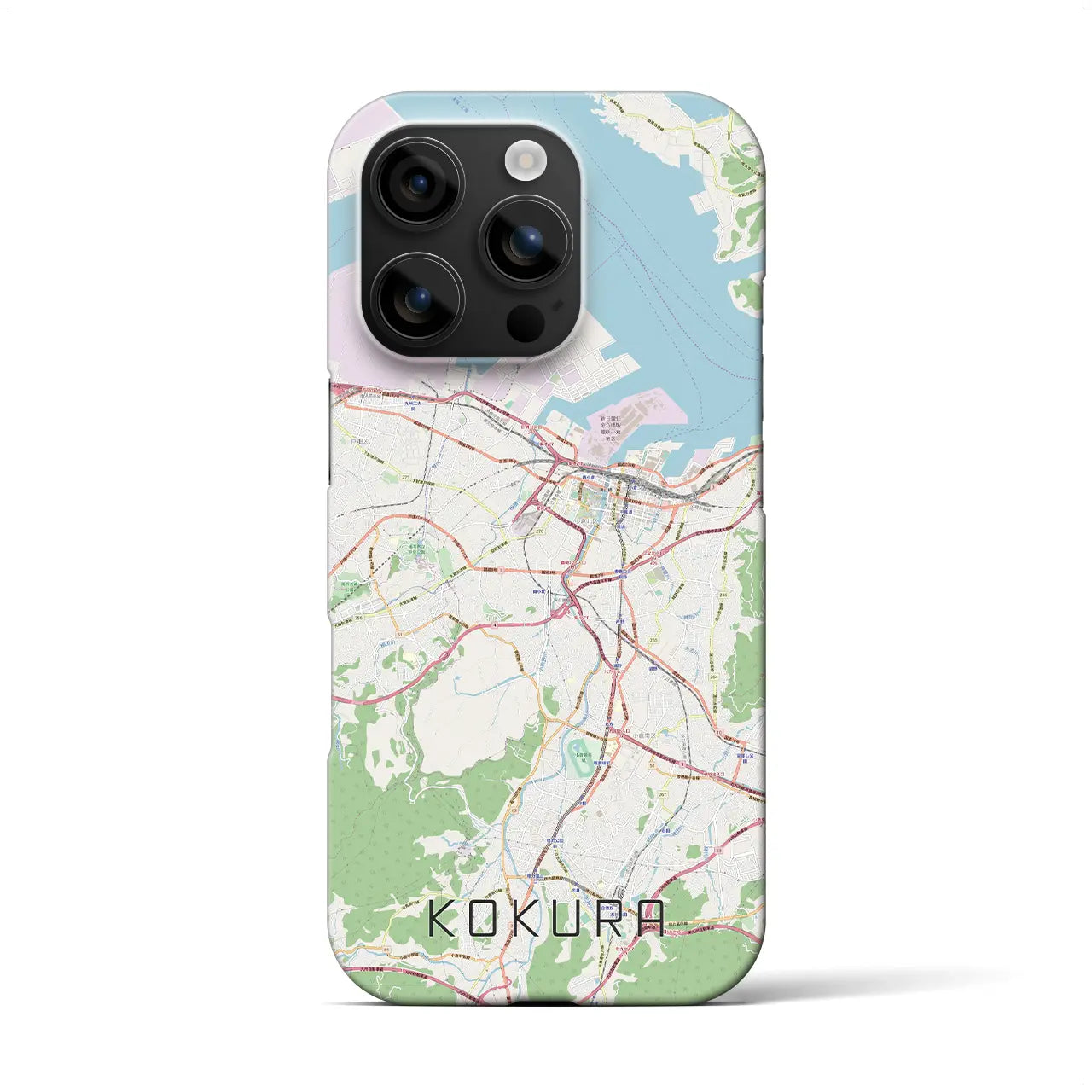【小倉(福岡県)】地図柄iPhoneケース(バックカバータイプ)