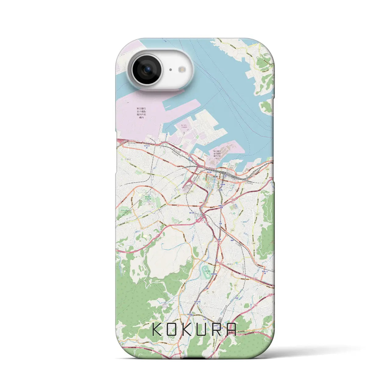 【小倉(福岡県)】地図柄iPhoneケース(バックカバータイプ)