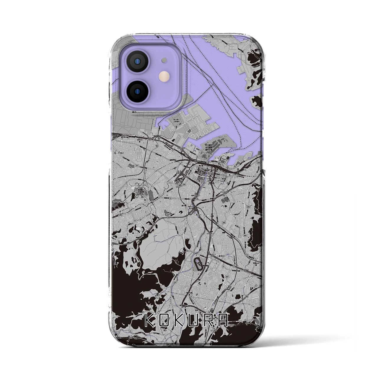 【小倉(福岡県)】地図柄iPhoneケース(クリアタイプ)