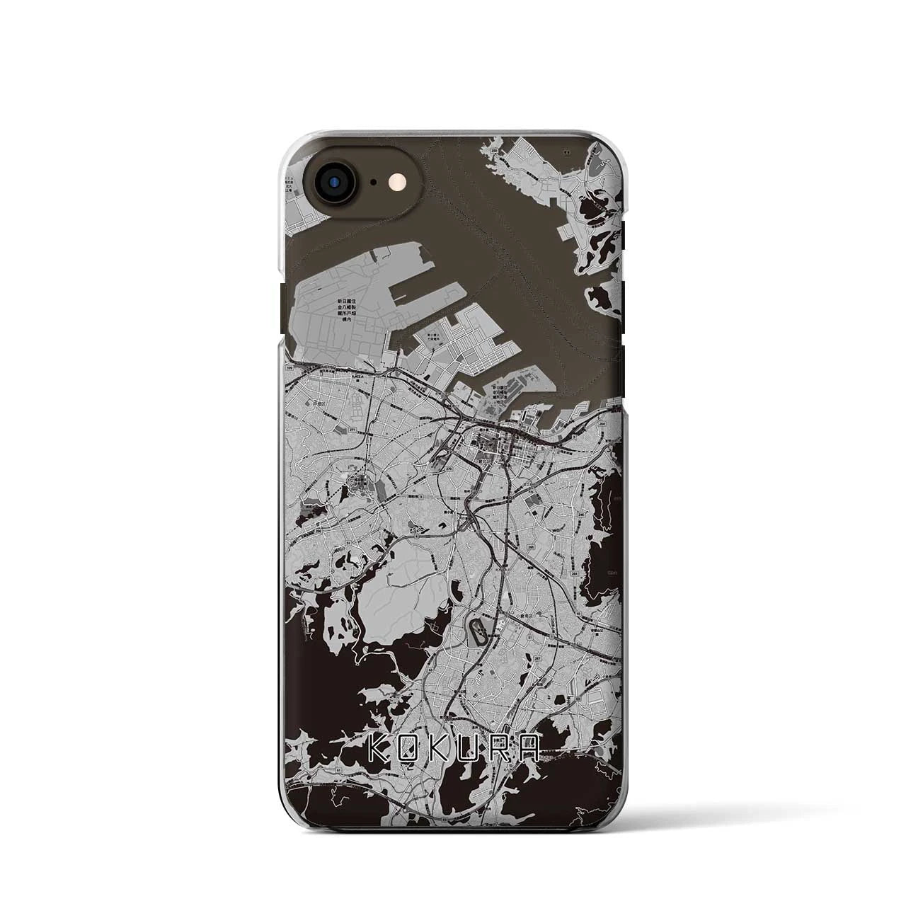 【小倉(福岡県)】地図柄iPhoneケース(クリアタイプ)