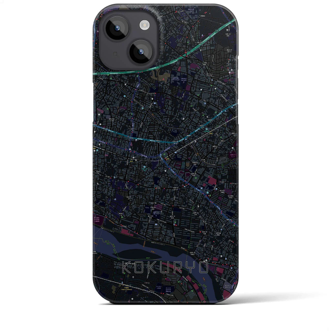 【国領(東京都)】地図柄iPhoneケース(バックカバータイプ)