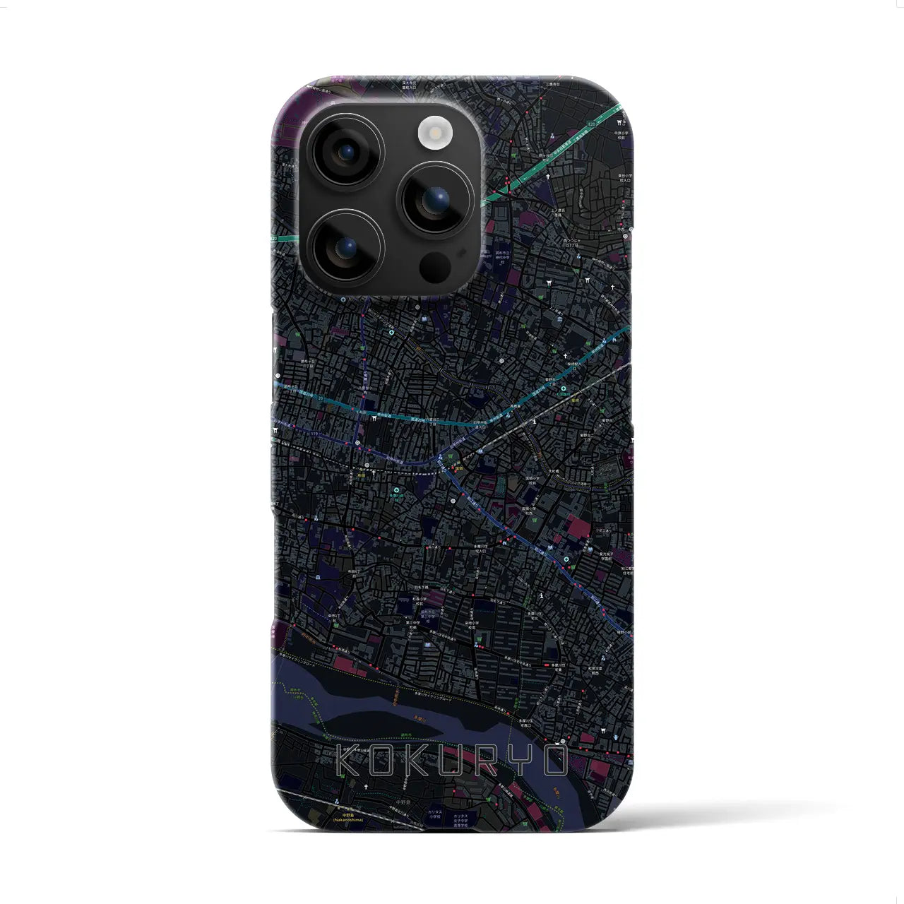 【国領(東京都)】地図柄iPhoneケース(バックカバータイプ)