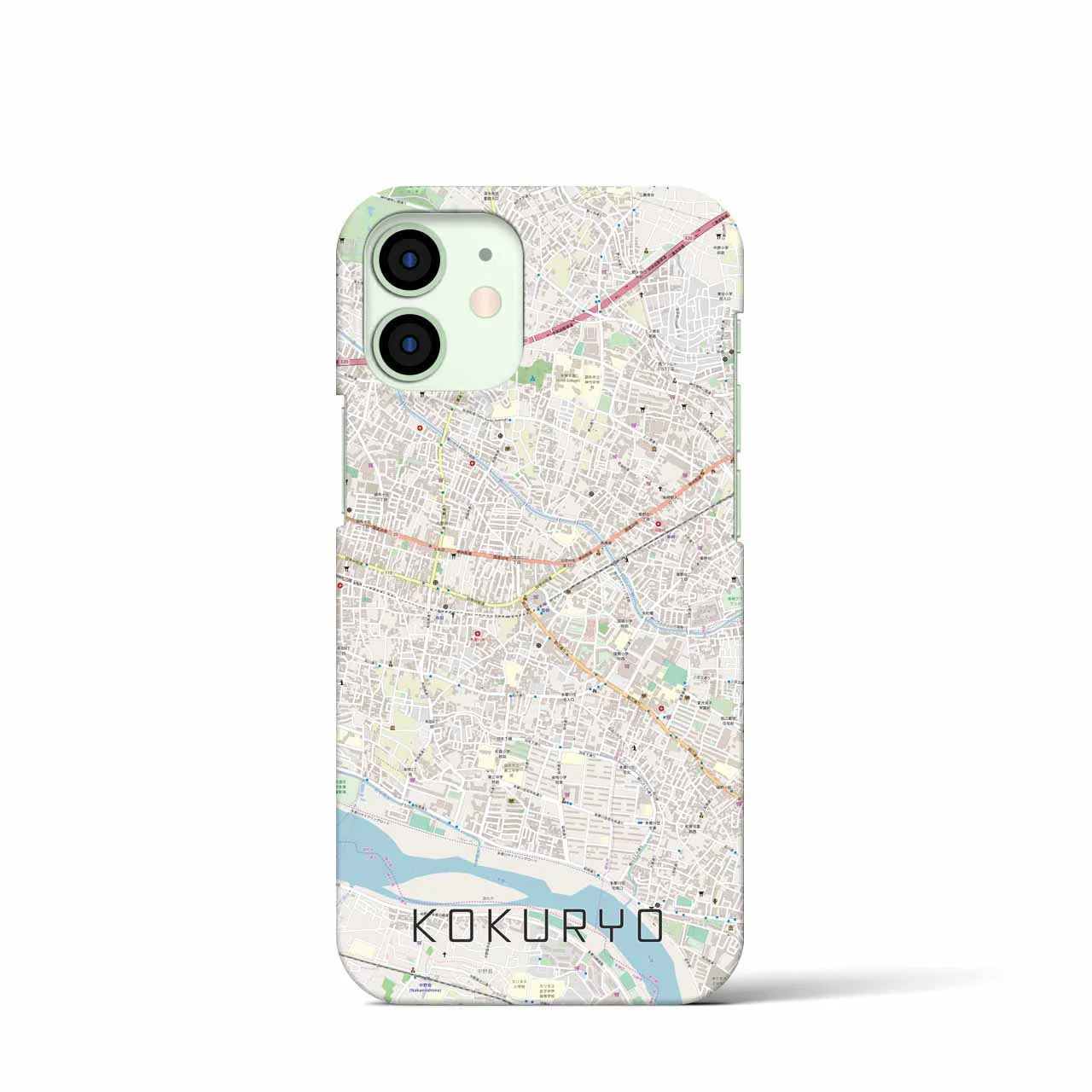 【国領(東京都)】地図柄iPhoneケース(バックカバータイプ)