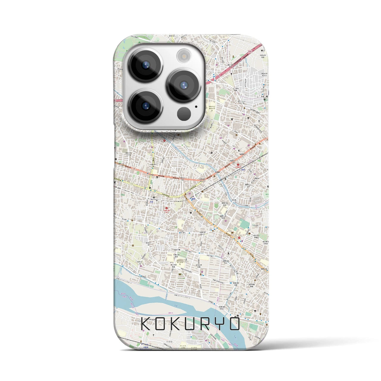 【国領(東京都)】地図柄iPhoneケース(バックカバータイプ)