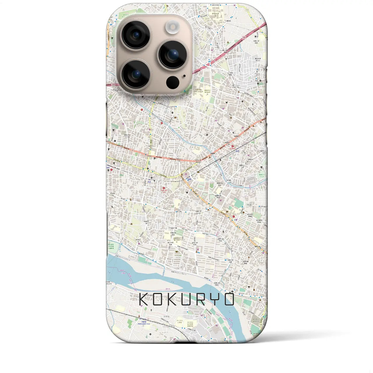 【国領(東京都)】地図柄iPhoneケース(バックカバータイプ)