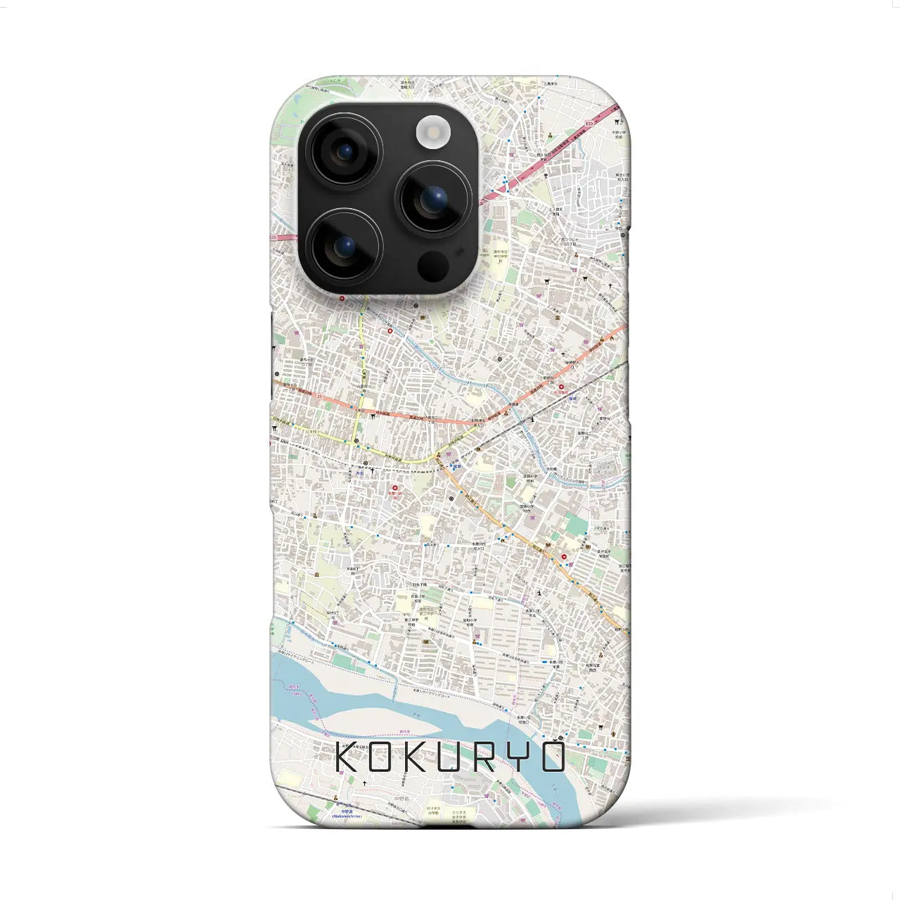 【国領(東京都)】地図柄iPhoneケース(バックカバータイプ)