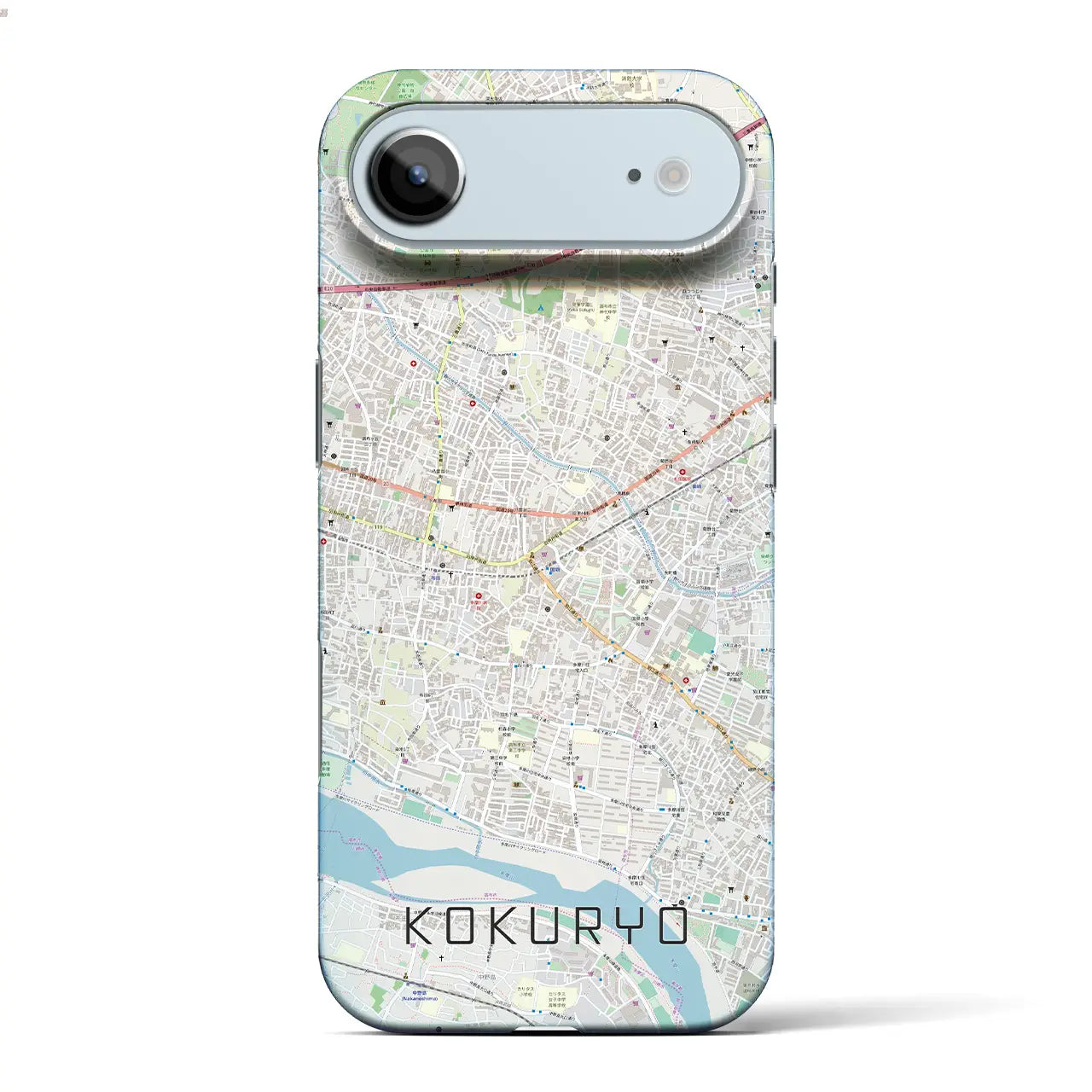 【国領(東京都)】地図柄iPhoneケース(バックカバータイプ)