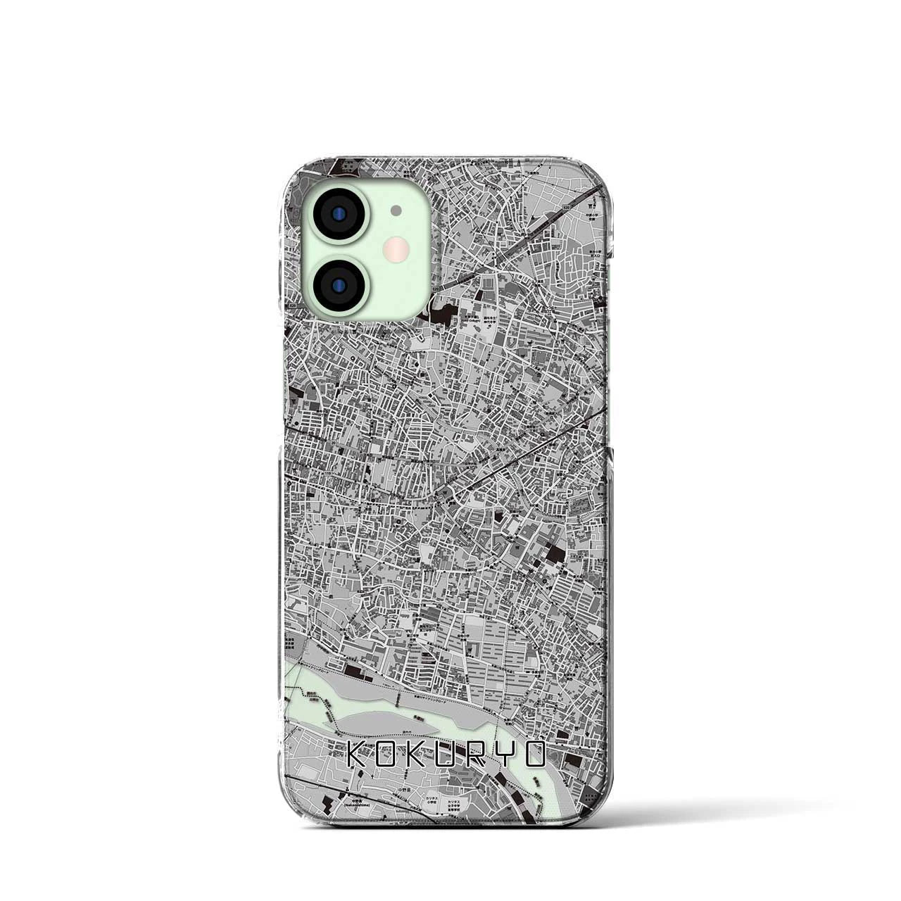 【国領(東京都)】地図柄iPhoneケース(クリアタイプ)