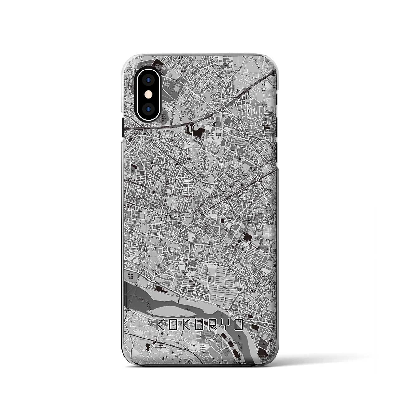 【国領(東京都)】地図柄iPhoneケース(クリアタイプ)