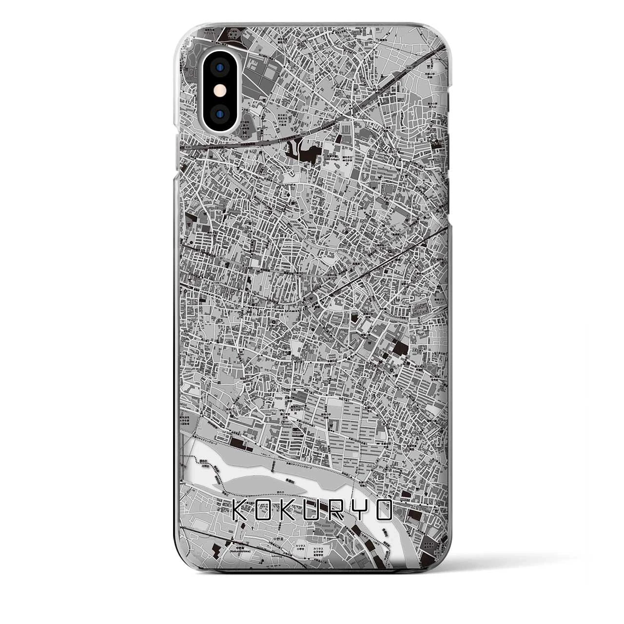 【国領(東京都)】地図柄iPhoneケース(クリアタイプ)