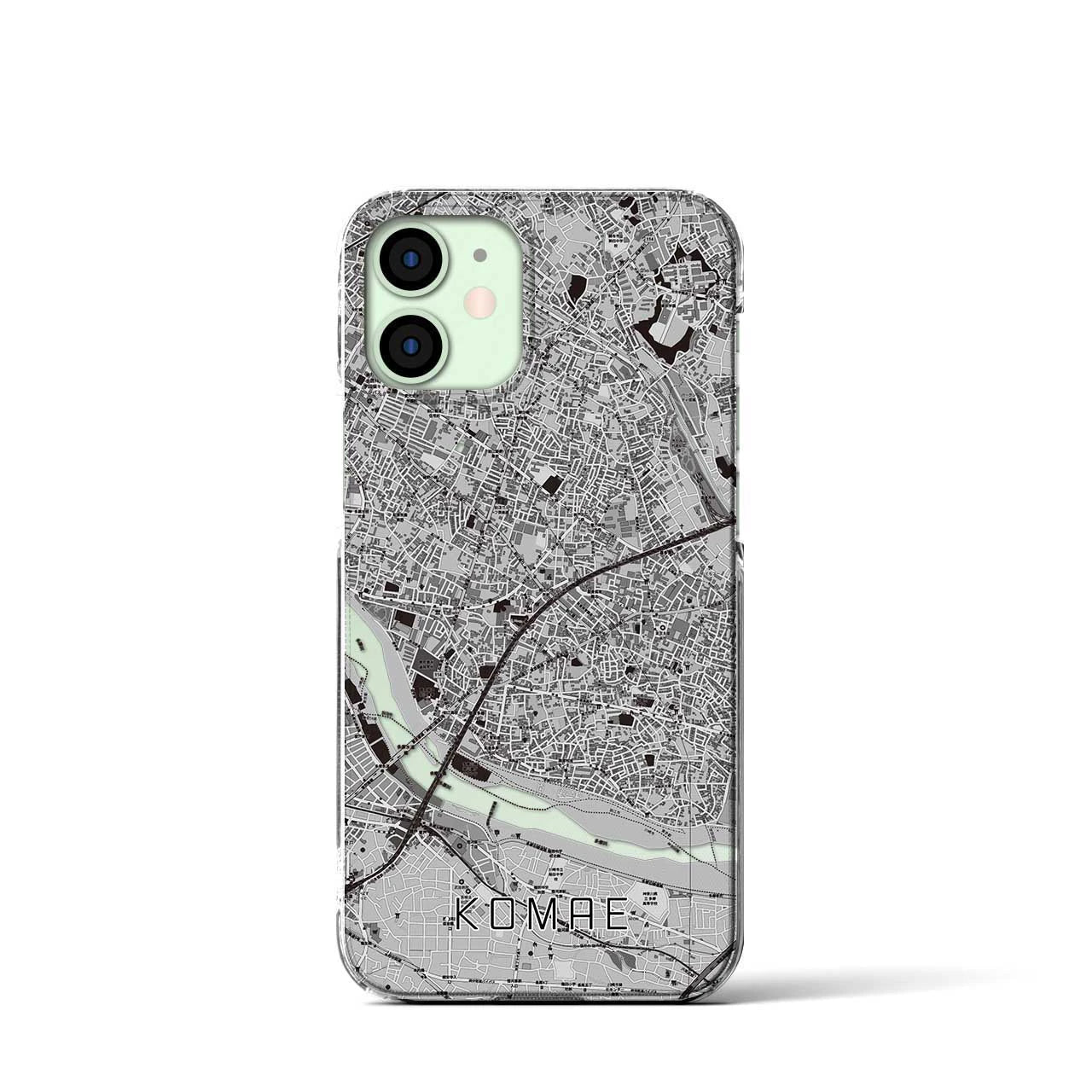 【狛江(東京都)】地図柄iPhoneケース(クリアタイプ)