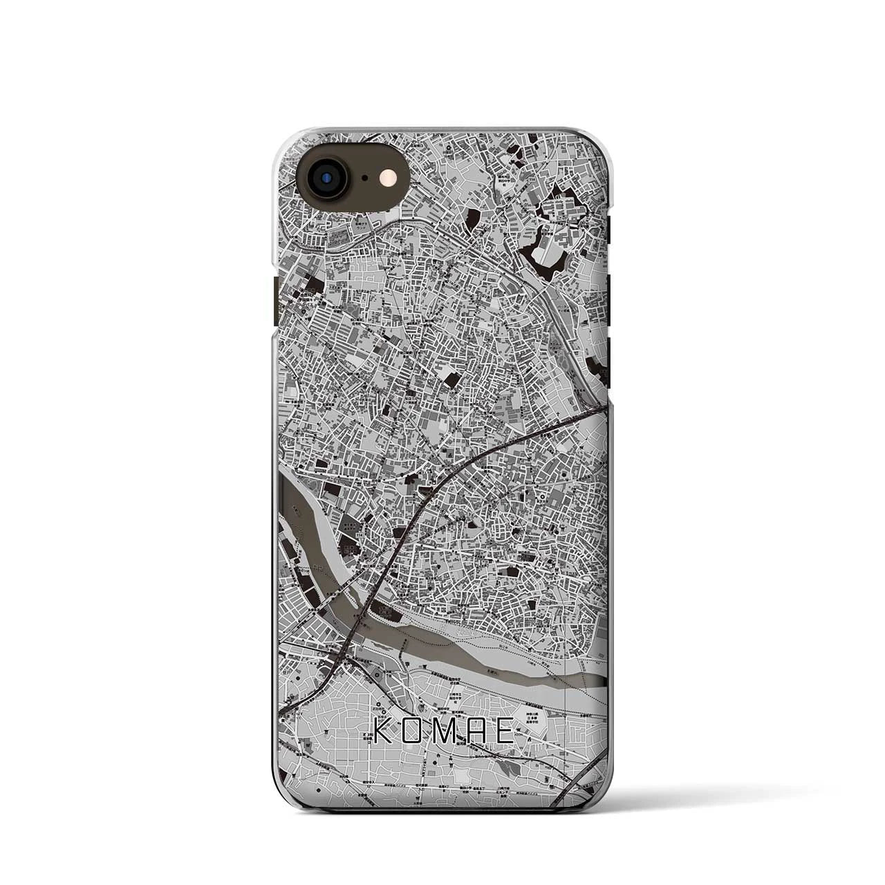 【狛江(東京都)】地図柄iPhoneケース(クリアタイプ)