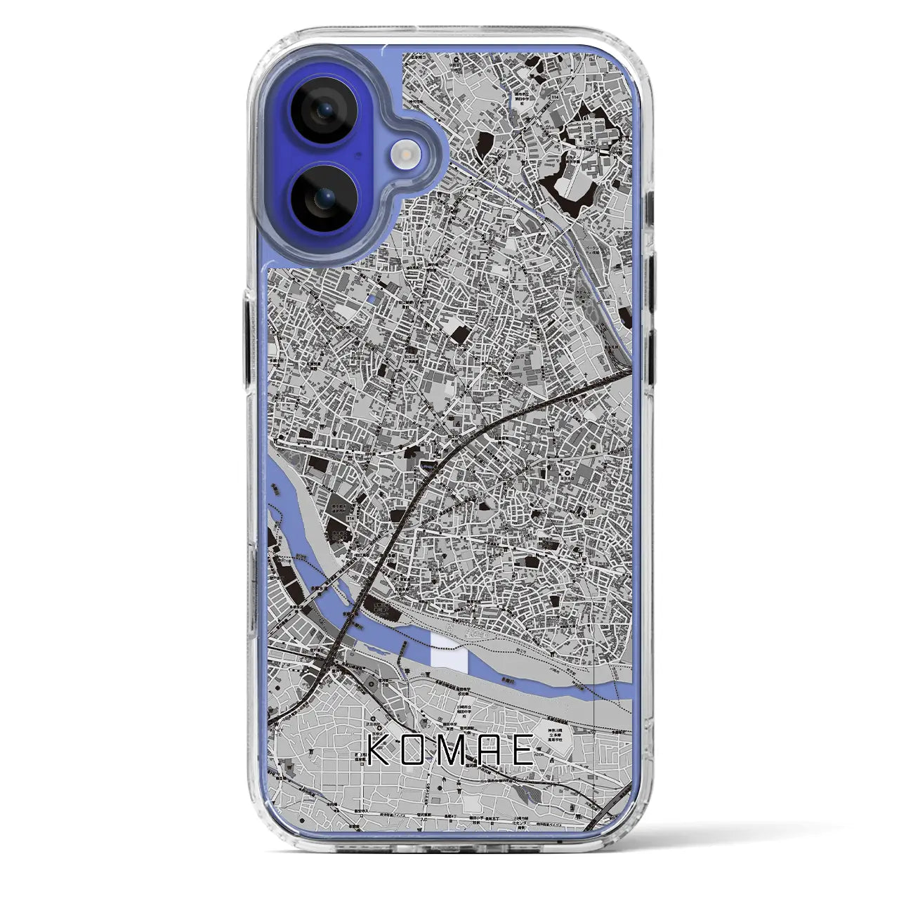 【狛江(東京都)】地図柄iPhoneケース(MagSafeタイプ)