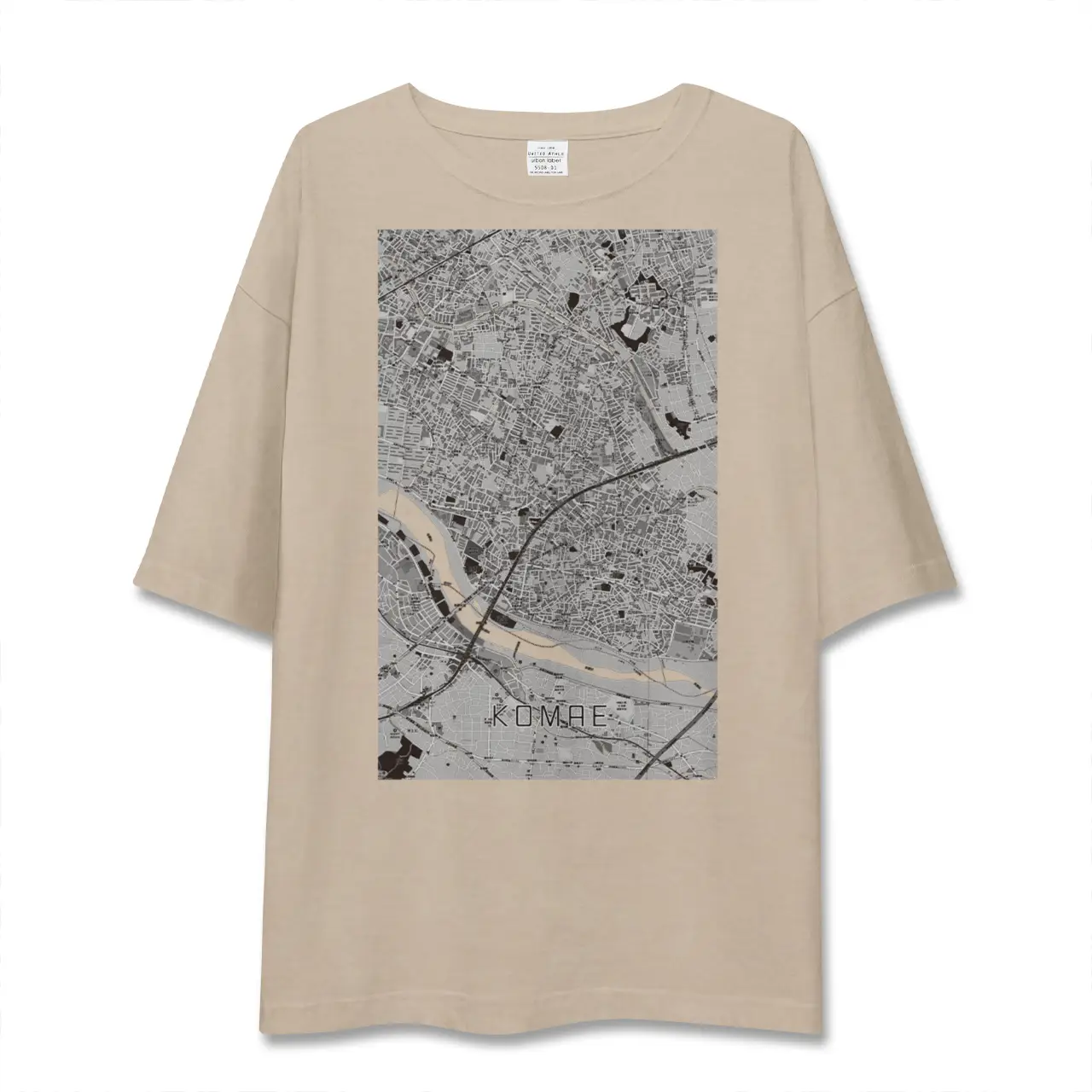 【狛江(東京都)】地図柄ビッグシルエットTシャツ