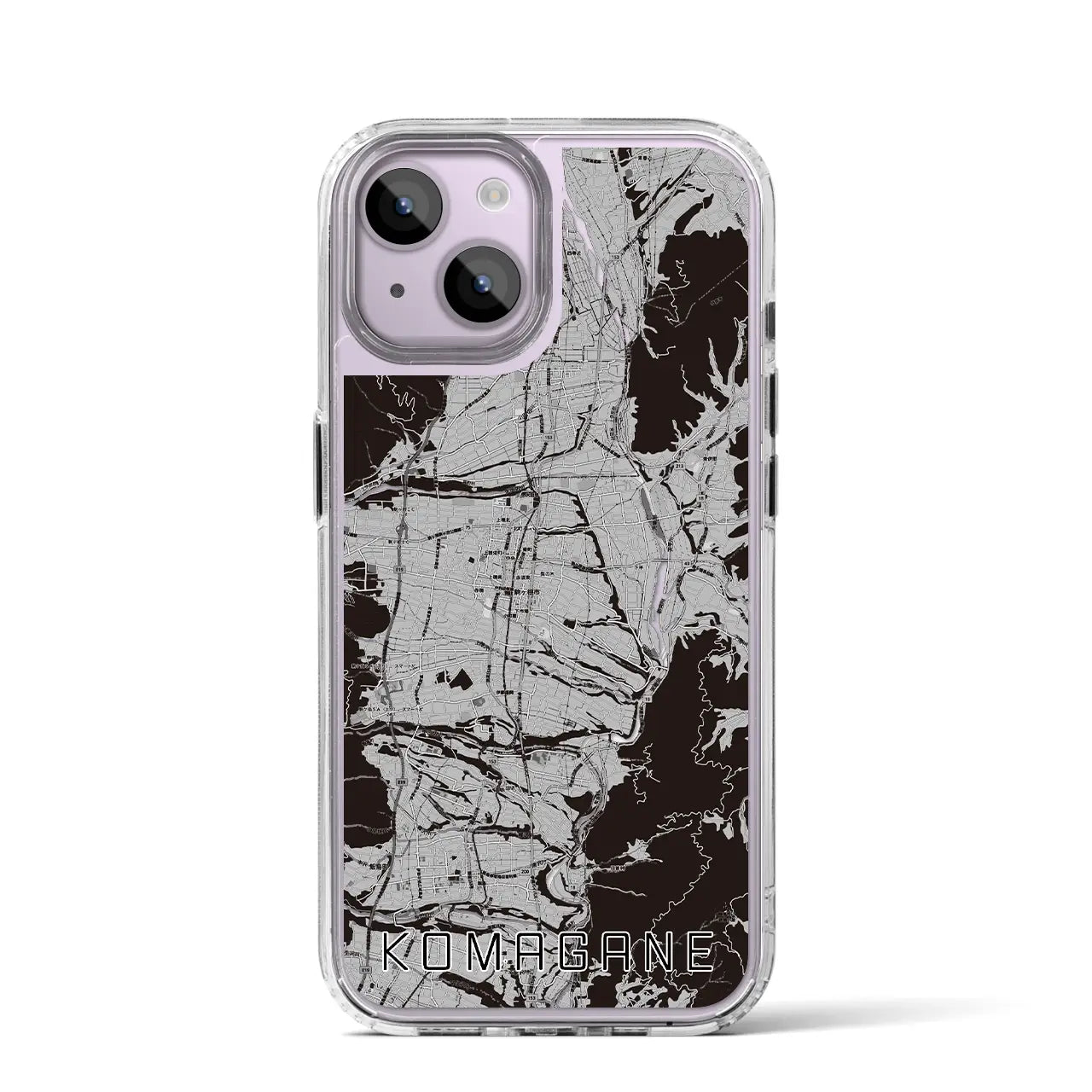 【駒ヶ根(長野県)】地図柄iPhoneケース(MagSafeタイプ)