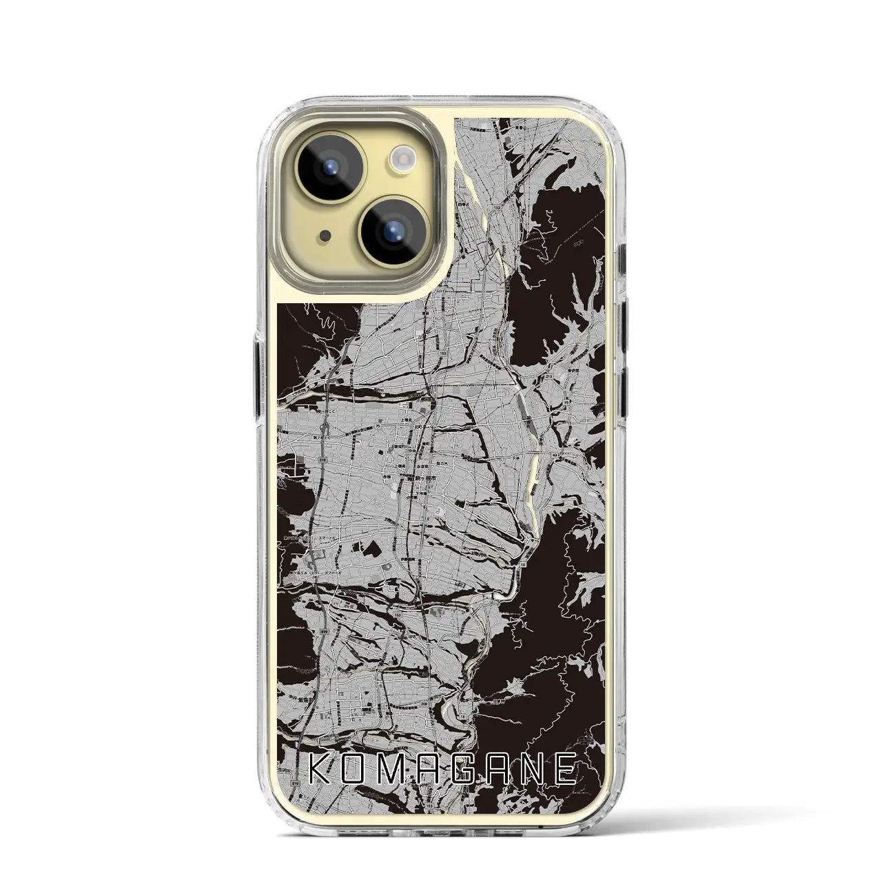 【駒ヶ根(長野県)】地図柄iPhoneケース(MagSafeタイプ)