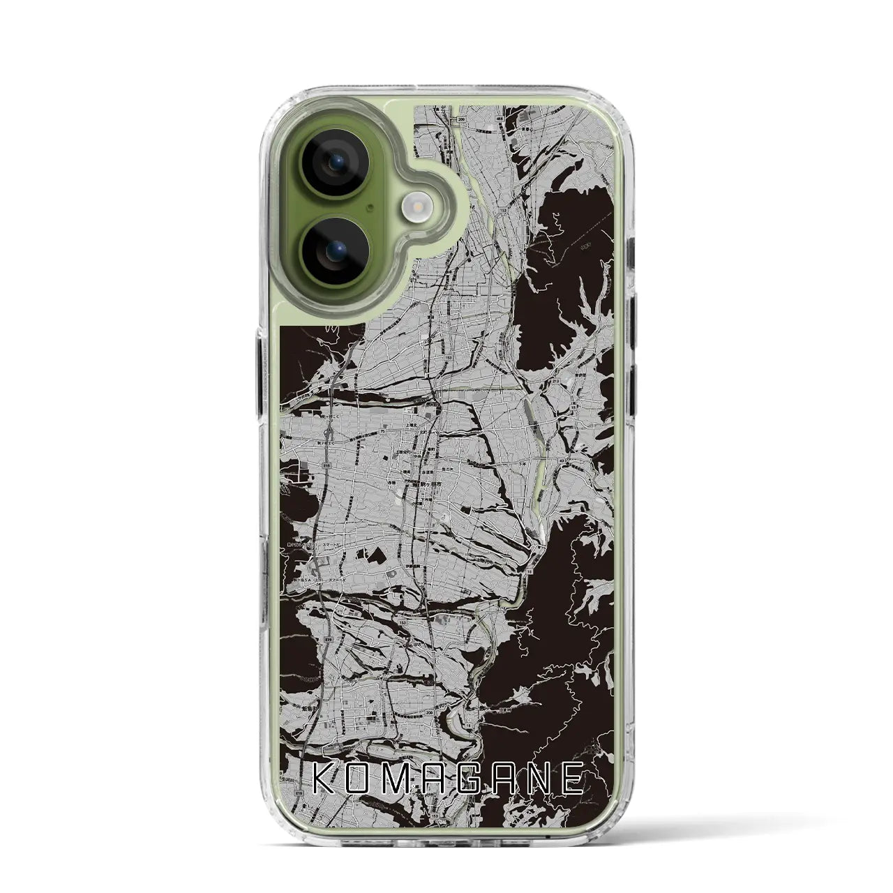 【駒ヶ根(長野県)】地図柄iPhoneケース(MagSafeタイプ)