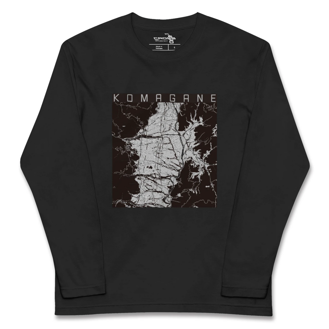 【駒ヶ根(長野県)】地図柄ロングスリーブTシャツ