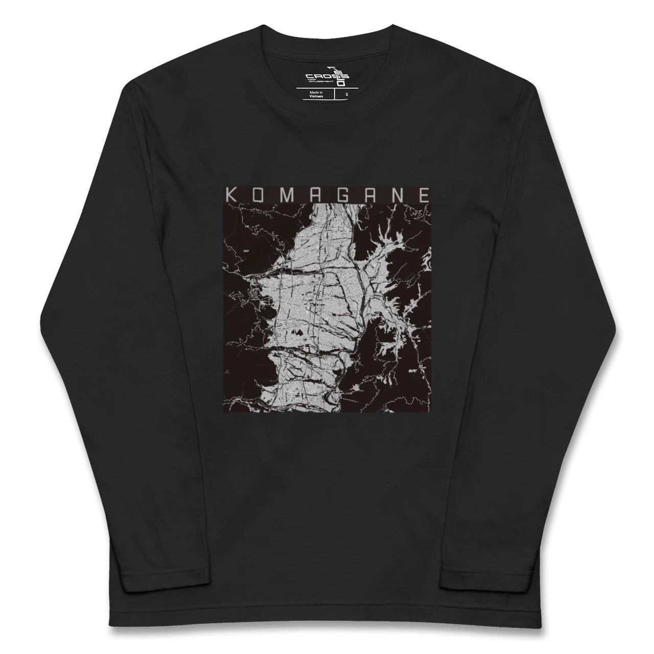 【駒ヶ根(長野県)】地図柄ロングスリーブTシャツ