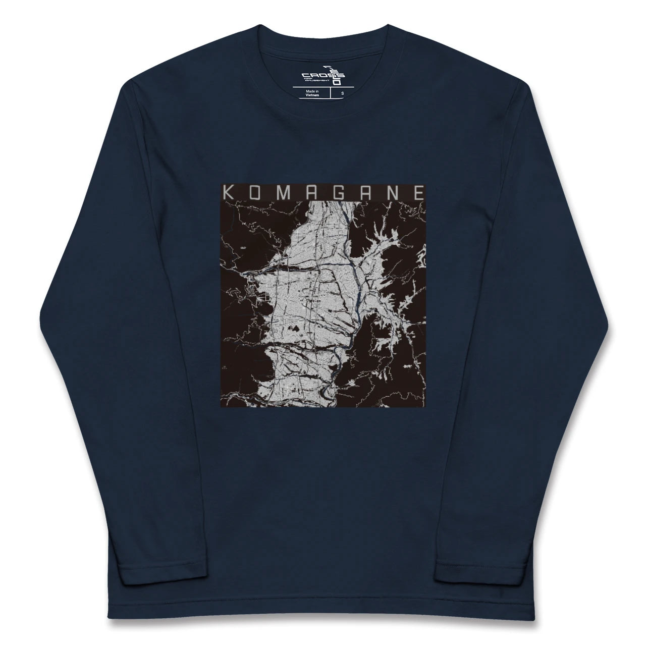 【駒ヶ根(長野県)】地図柄ロングスリーブTシャツ