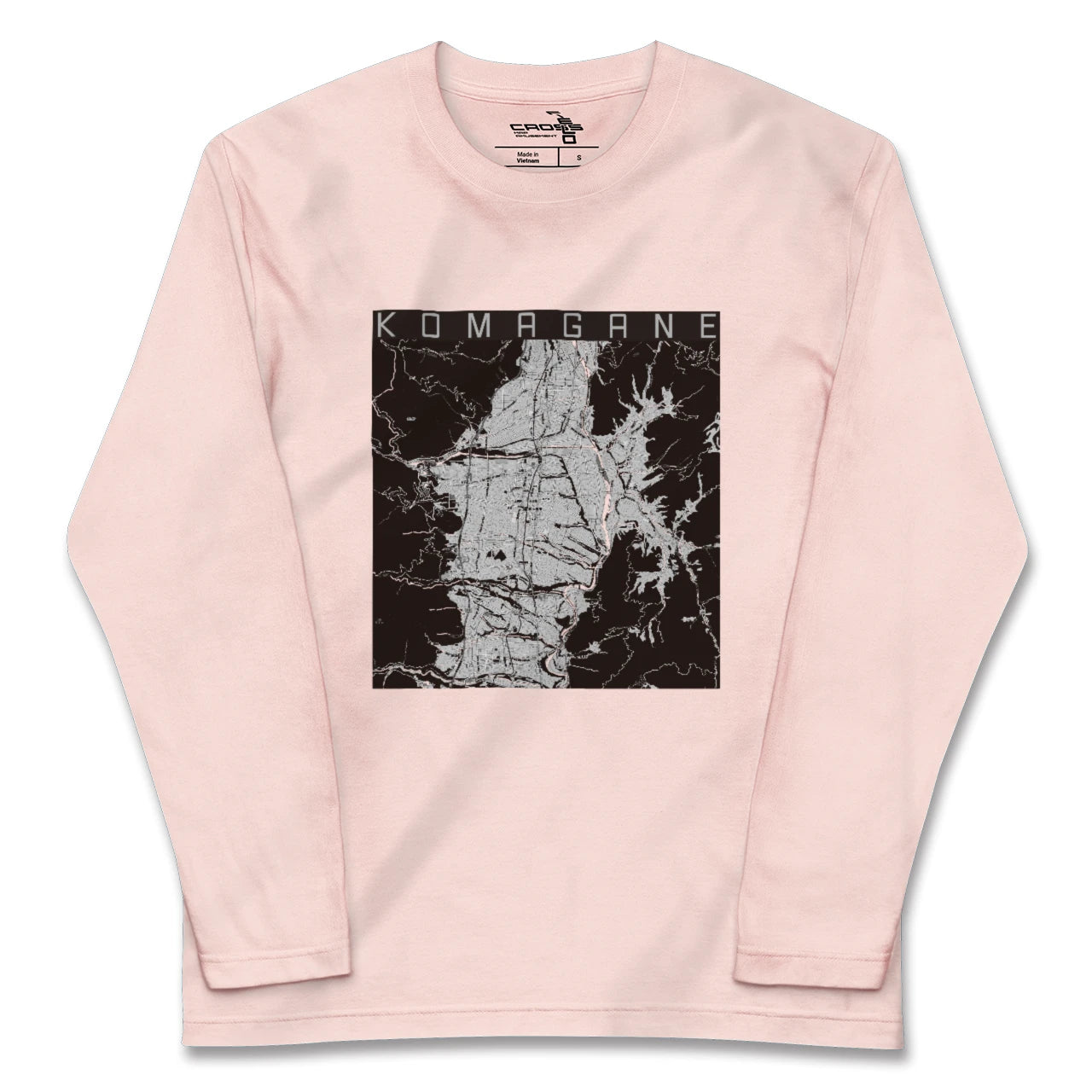 【駒ヶ根(長野県)】地図柄ロングスリーブTシャツ