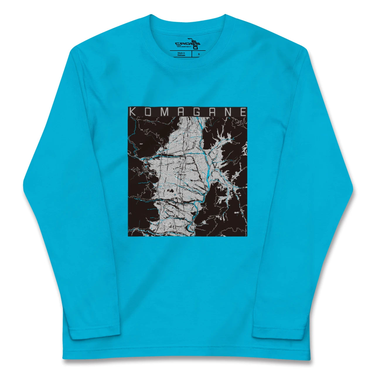 【駒ヶ根(長野県)】地図柄ロングスリーブTシャツ