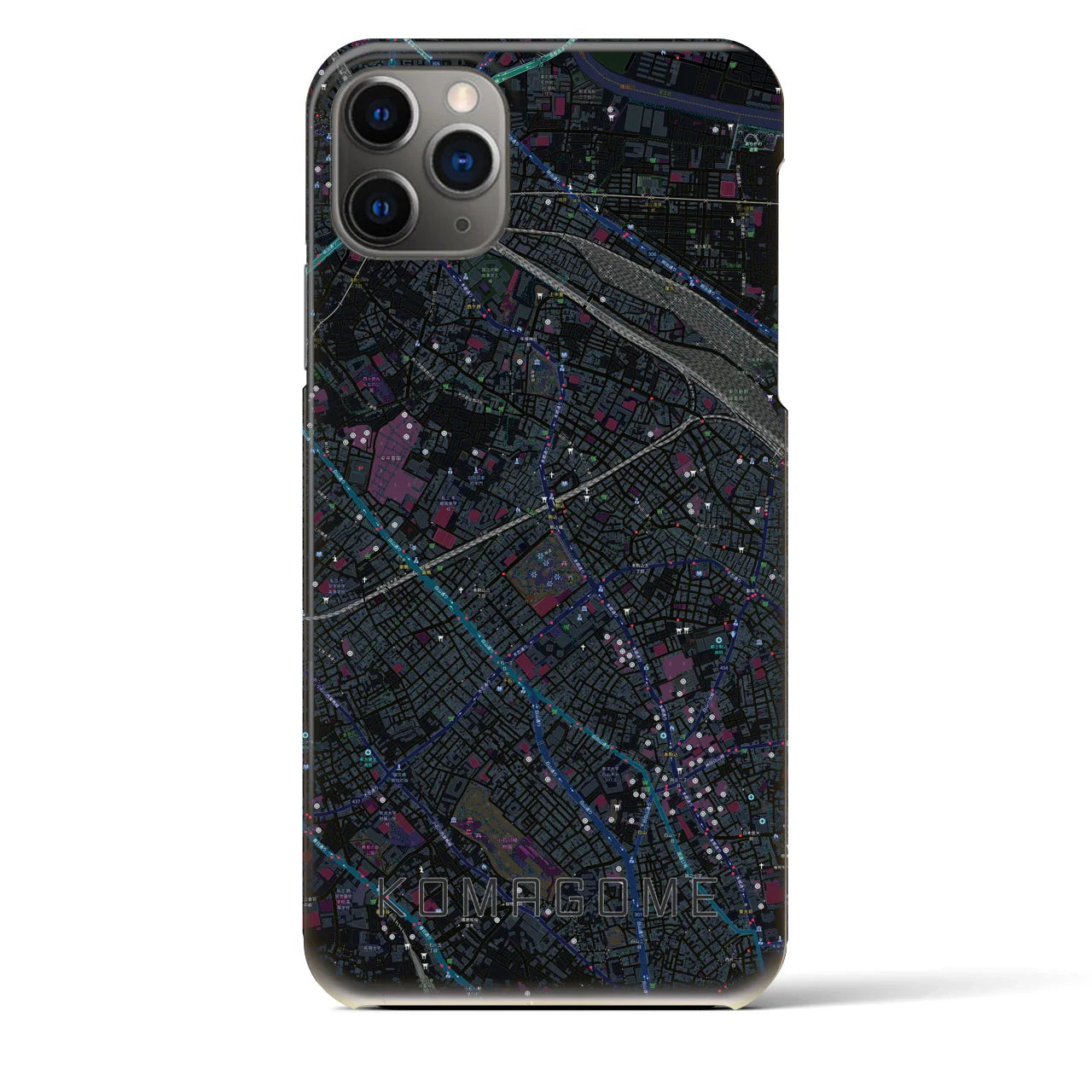 【駒込(東京都)】地図柄iPhoneケース(バックカバータイプ)