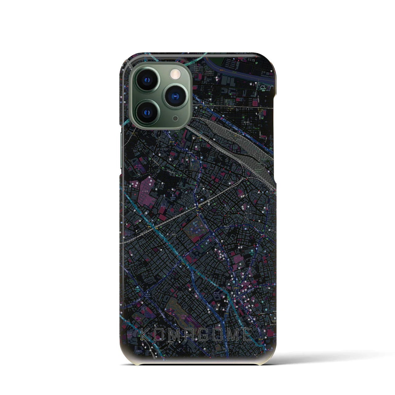 【駒込(東京都)】地図柄iPhoneケース(バックカバータイプ)
