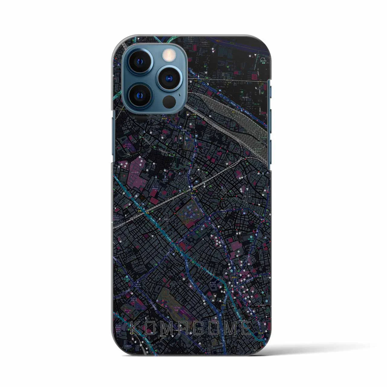 【駒込(東京都)】地図柄iPhoneケース(バックカバータイプ)