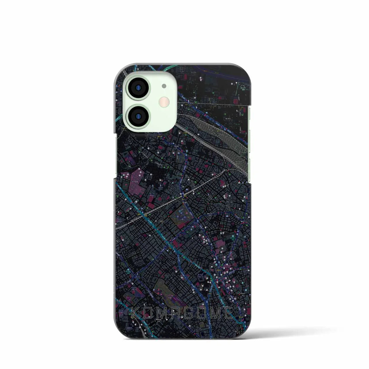 【駒込(東京都)】地図柄iPhoneケース(バックカバータイプ)