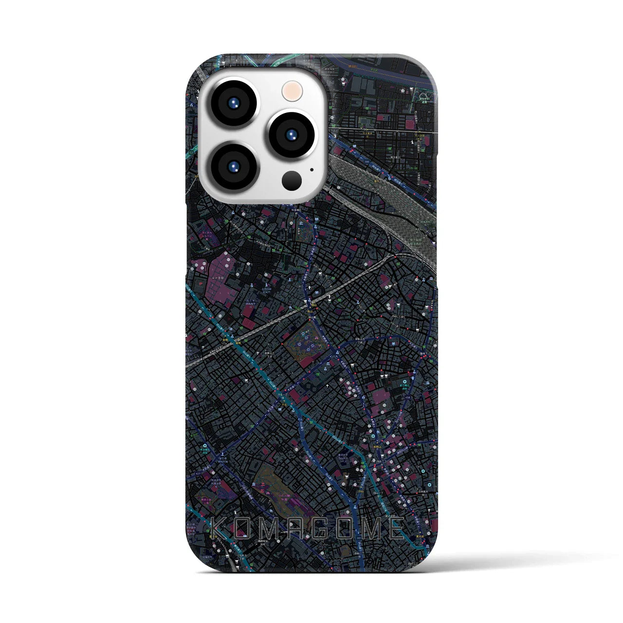 【駒込(東京都)】地図柄iPhoneケース(バックカバータイプ)